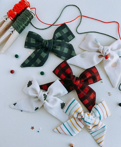 Build Your Own Large Hand Tied Christmas Bow Grab Bag