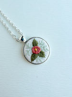 Hand Embroidered Pendant