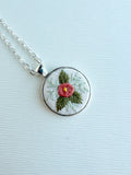 Hand Embroidered Pendant