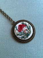 Hand Embroidered Pendant
