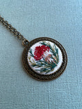 Hand Embroidered Pendant