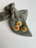 Hand Embroidered Bow - Chunky - Floral Bunch