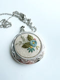 Hand Embroidered Locket Pendant