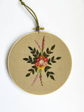 Hand Embroidered 6inch Hoop - Floral
