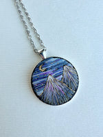 Large Hand Embroidered Pendant