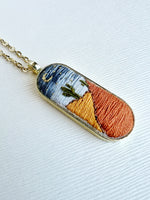Hand Embroidered Pendant
