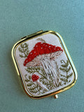 Hand Embroidered Pocket Mirror