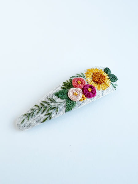 Floral Bunch Mama Snap Clip