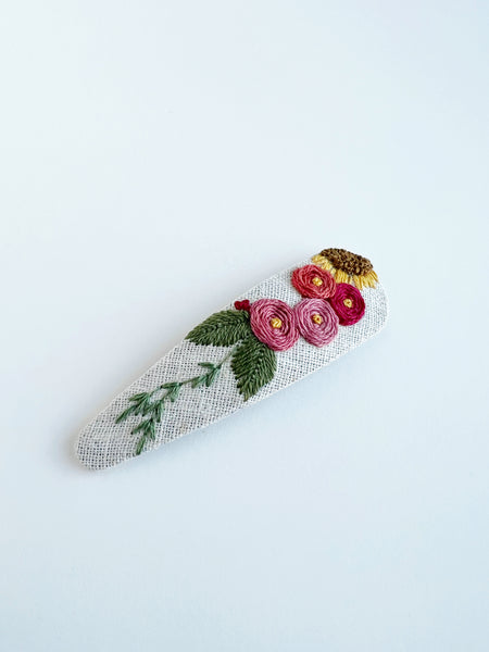 Floral Bunch Mama Snap Clip