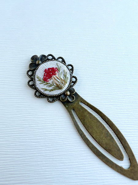 Vintage Style Embroidered Bookmark