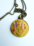 Hand Embroidered Pendant