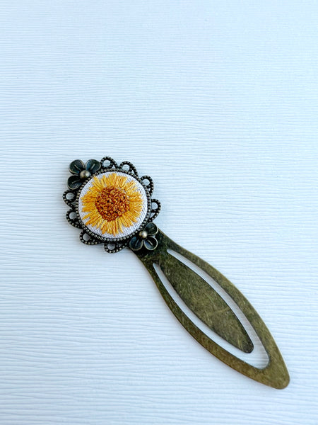 Vintage Style Embroidered Bookmark