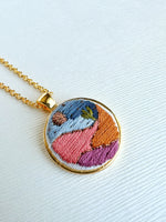 Hand Embroidered Pendant