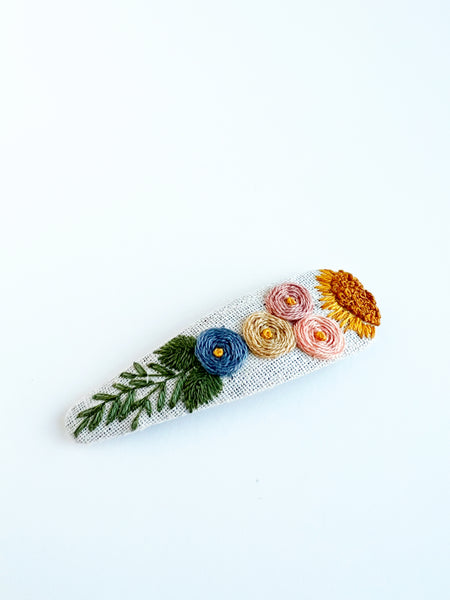 Floral Bunch Mama Snap Clip