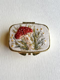 Hand Embroidered Pillbox