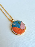 Hand Embroidered Pendant