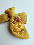 Hand Embroidered Bow - Chunky - Floral Bunch