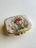 Hand Embroidered Pillbox