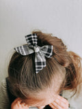 Gray, White & Black Plaid