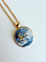 Hand Embroidered Pendant