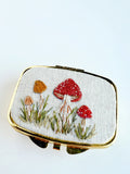 Hand Embroidered Pillbox