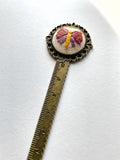 Vintage Style Embroidered Bookmark
