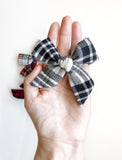Gray, White & Black Plaid
