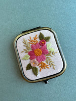 Hand Embroidered Pocket Mirror