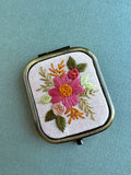 Hand Embroidered Pocket Mirror