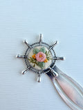 Vintage Style Embroidered Bookmark