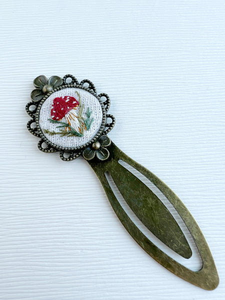 Vintage Style Embroidered Bookmark