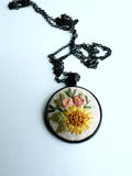 Hand Embroidered Pendant