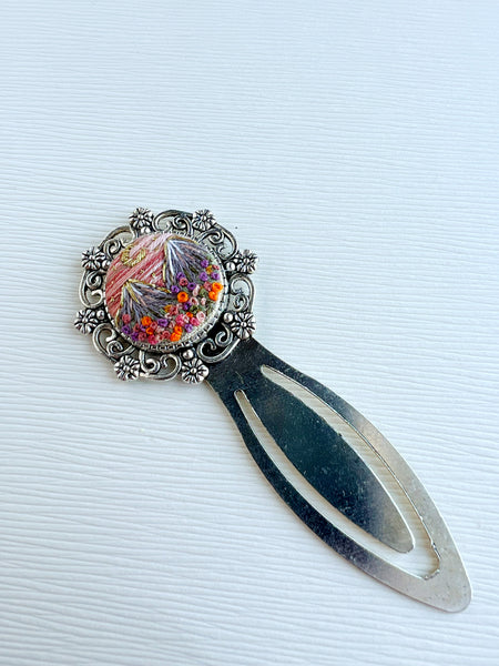Vintage Style Embroidered Bookmark