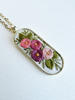 Hand Embroidered Pendant