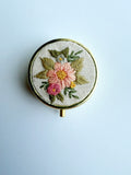 Tiny Hand Embroidered Pillbox