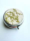Tiny Hand Embroidered Pillbox