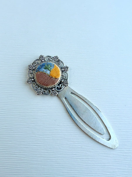 Vintage Style Embroidered Bookmark
