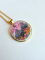 Hand Embroidered Pendant
