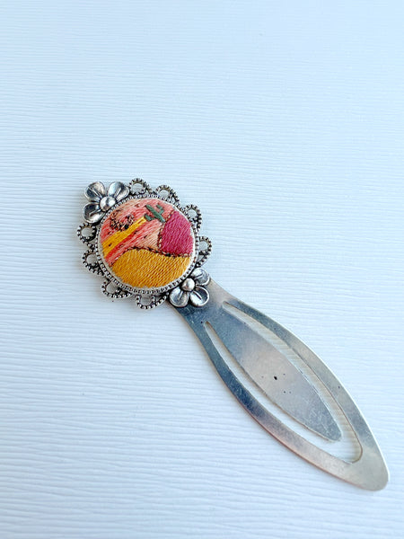 Vintage Style Embroidered Bookmark
